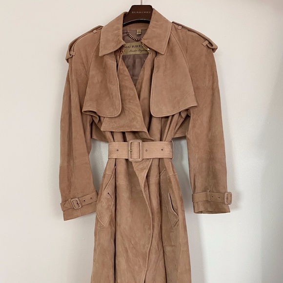 Burberry Sanbridge Suede Wrap Trench coat - Picture 3 of 10